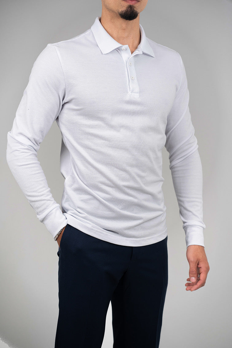 POLO MANCHE LONGUE 100% cotton