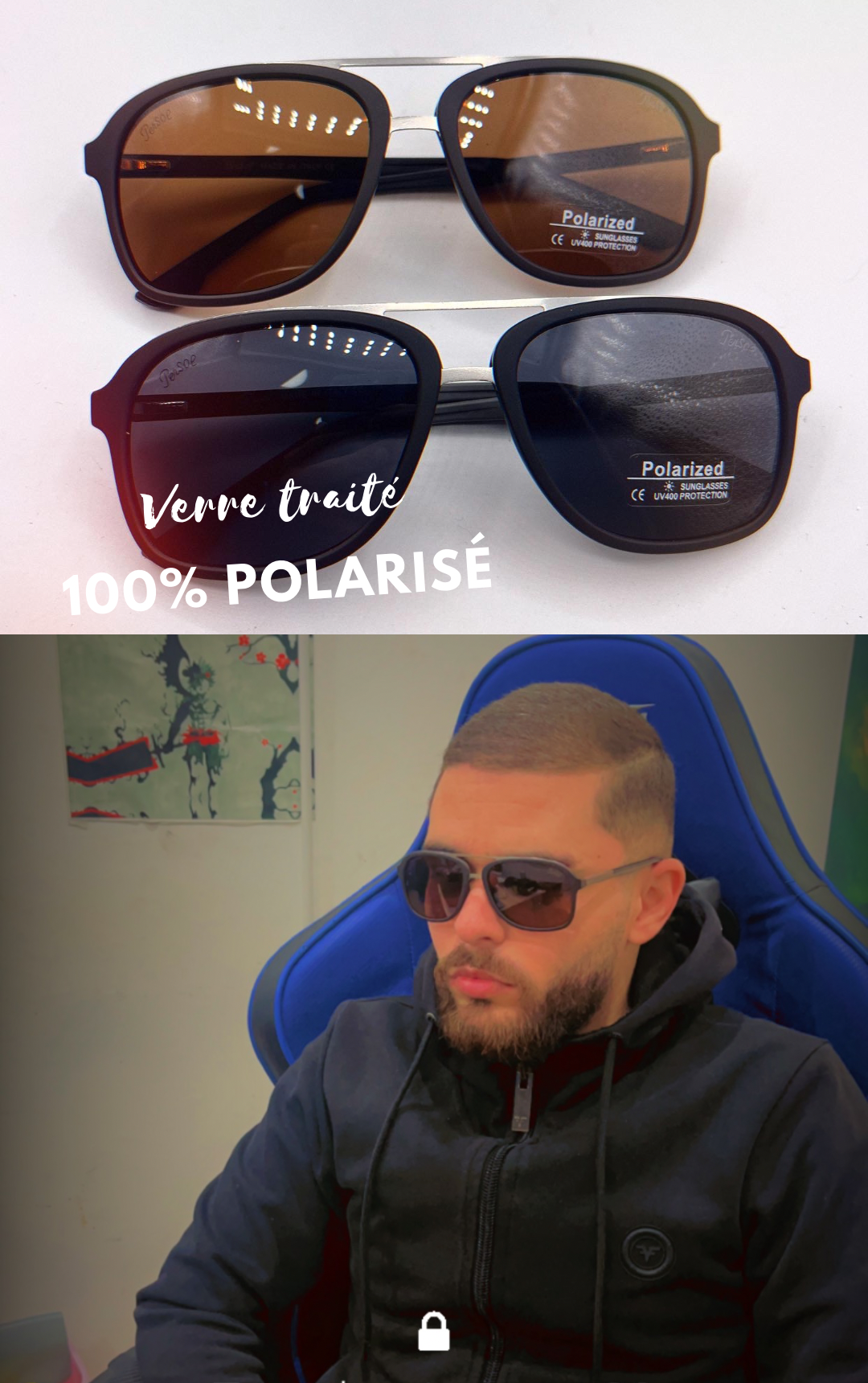 Lunette Persol polarisé