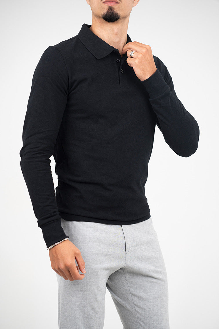 POLO MANCHE LONGUE 100% cotton