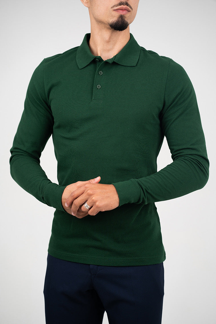 POLO MANCHE LONGUE 100% cotton