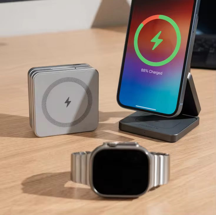 Folding 3in1 wireless charger 30w