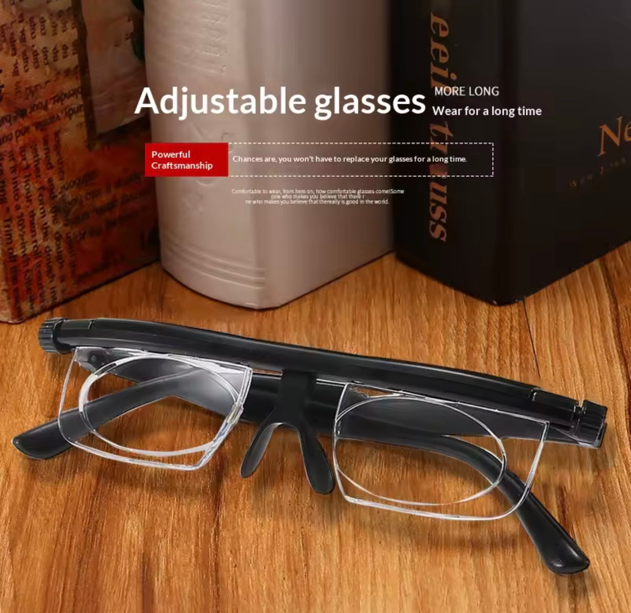 Lunettes de lecture à double usage pour myopie et presbytie ( autorisation d’ouverture)