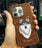 iPhone Anti-Choque brodé Wolf Santa Barbara